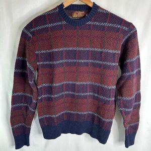 Vintage Penobscot Bay Traders Multicolor Shetland Wool Blend Sweater Sz XL USA